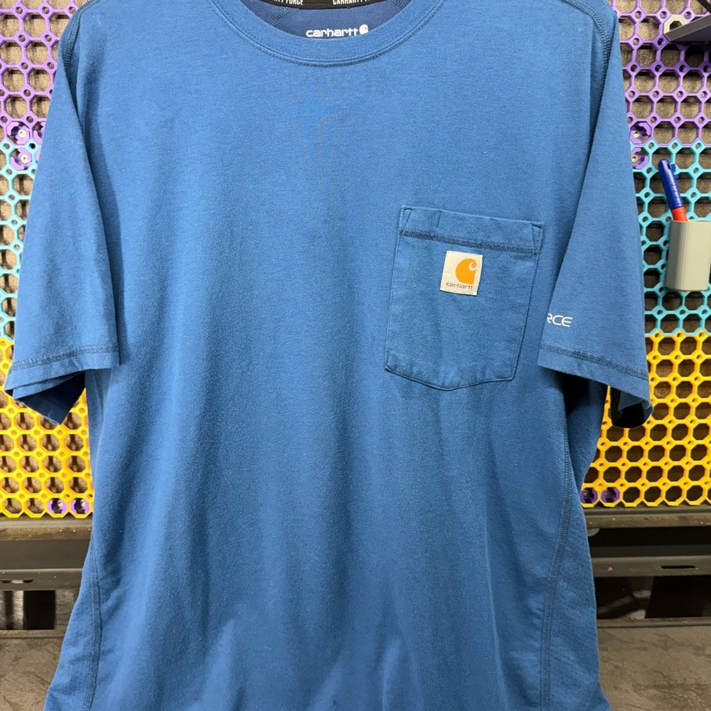 Carhartt Men's Short Sleeve Tee in Blue